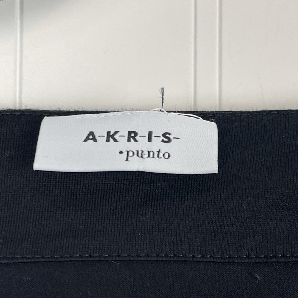 AKRIS PUNTO Square Neck Jersey Knit Top Black - Picture 6 of 6